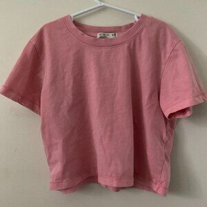 Pink cotton on crop top